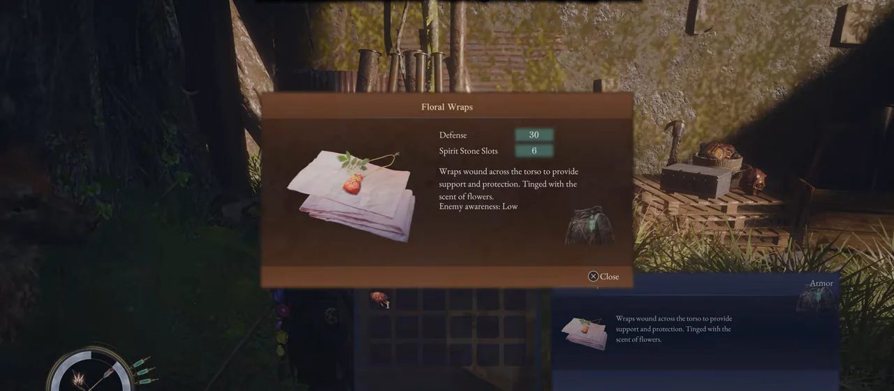 Floral Wrapsの場所|Old Saganji Colony ApproachのStrongboxの結果を確認したゲーム画面