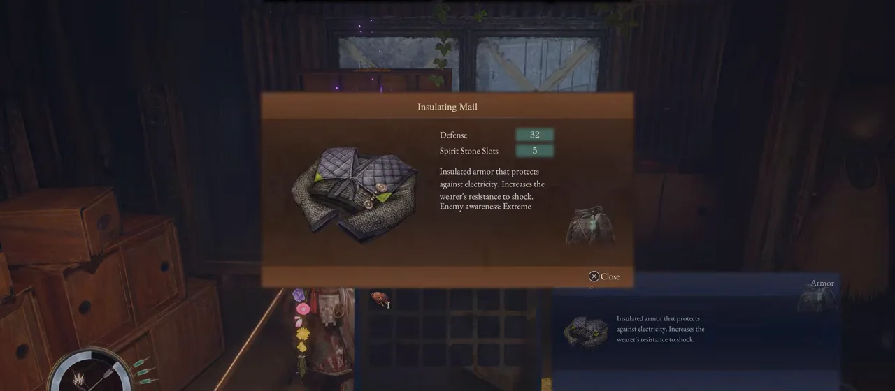 Insulating Mailの場所｜Mountain Village EntranceのStrongboxの結果を確認したゲーム画面